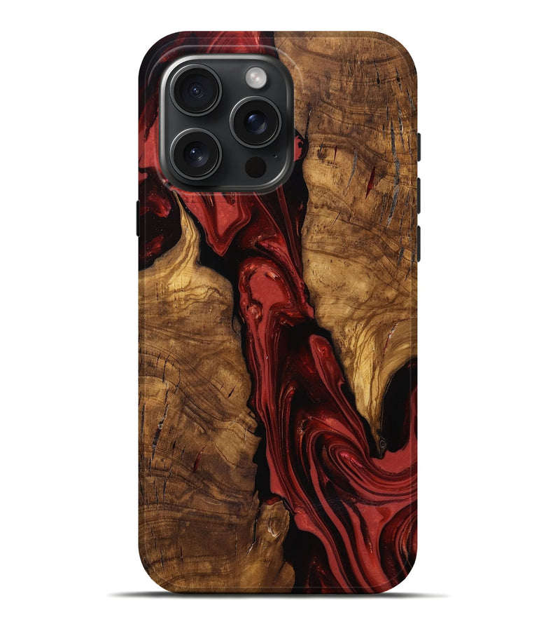 iPhone 16 Pro Max Wood Live Edge Phone Case - Kinslee (Ancient Olive, 818753)