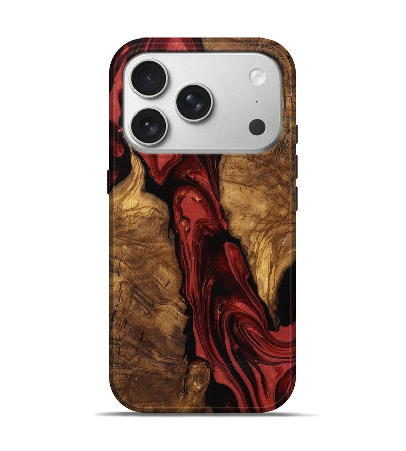 iPhone 17 Pro Wood Live Edge Phone Case - Kinslee (Ancient Olive, 818753)