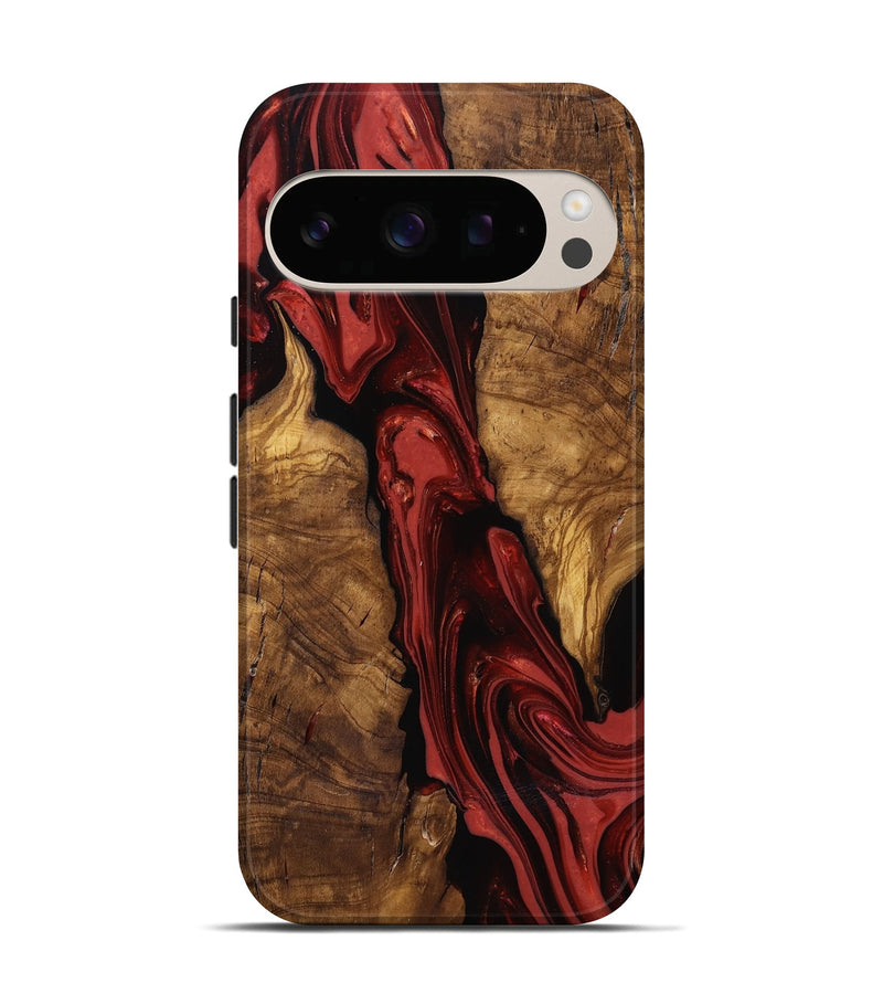 Pixel 10 Pro Wood Live Edge Phone Case - Kinslee (Ancient Olive, 818753)