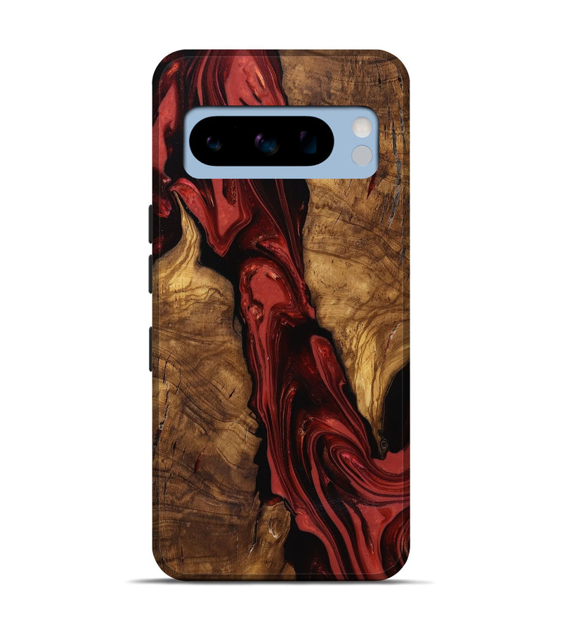 Pixel 8 Pro Wood Live Edge Phone Case - Kinslee (Ancient Olive, 818753)