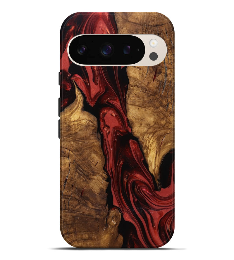 Pixel 9 Pro XL Wood Live Edge Phone Case - Kinslee (Ancient Olive, 818753)