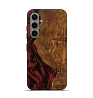 Galaxy S24 Wood Live Edge Phone Case - Sylas (Ancient Olive, 818757)