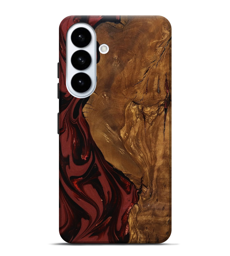 Galaxy S26 Plus Wood Live Edge Phone Case - Sylas (Ancient Olive, 818757)
