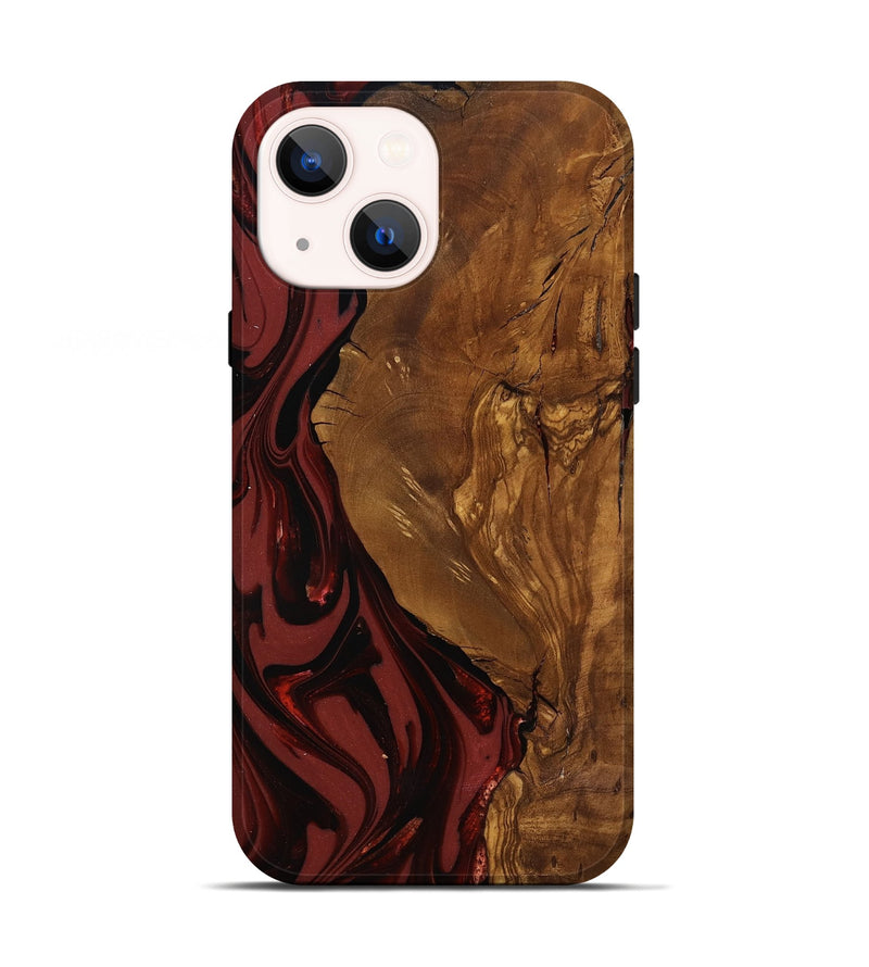 iPhone 13 Wood Live Edge Phone Case - Sylas (Ancient Olive, 818757)