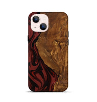 iPhone 13 mini Wood Live Edge Phone Case - Sylas (Ancient Olive, 818757)