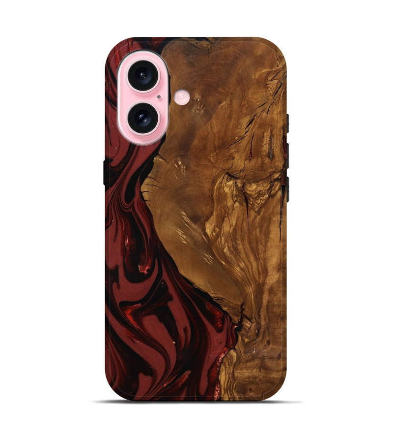 iPhone 17 Wood Live Edge Phone Case - Sylas (Ancient Olive, 818757)