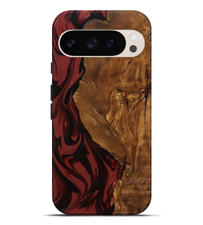 Pixel 10 Pro XL Wood Live Edge Phone Case - Sylas (Ancient Olive, 818757)