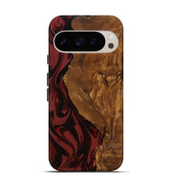 Pixel 9 Wood Live Edge Phone Case - Sylas (Ancient Olive, 818757)