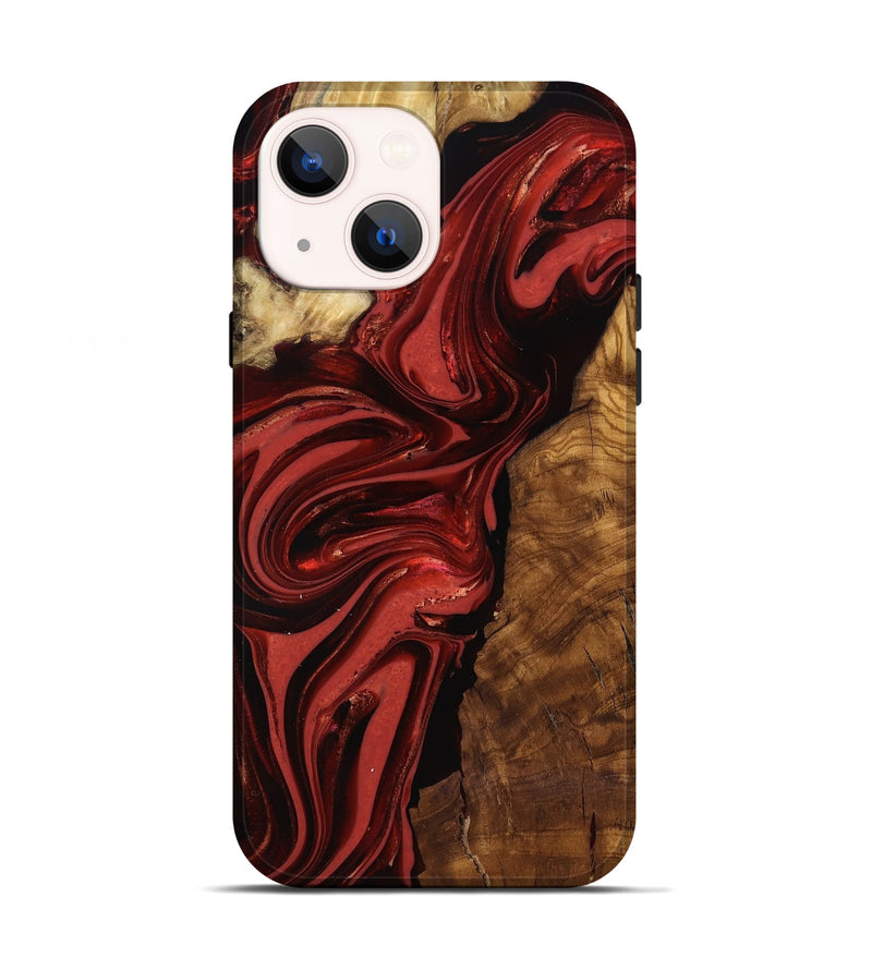 iPhone 13 Wood Live Edge Phone Case - Ismael (Ancient Olive, 818765)