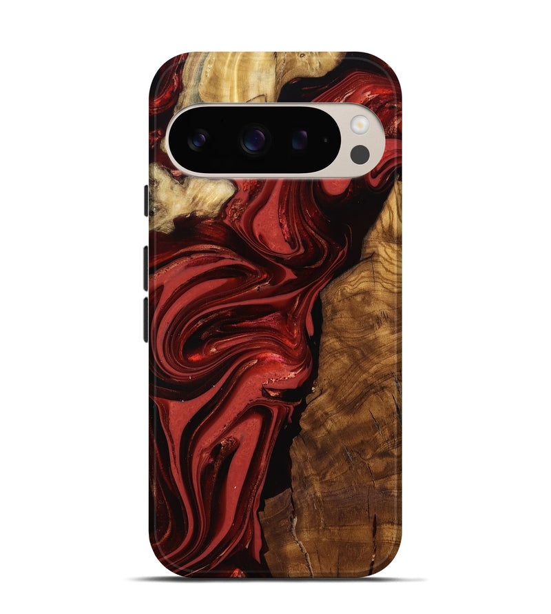 Pixel 9 Wood Live Edge Phone Case - Ismael (Ancient Olive, 818765)