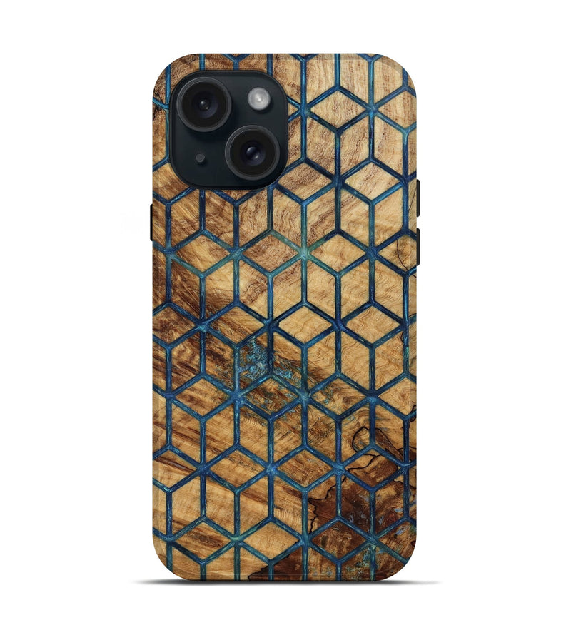 iPhone 15 Wood Live Edge Phone Case - Chase (Pattern, 818775)