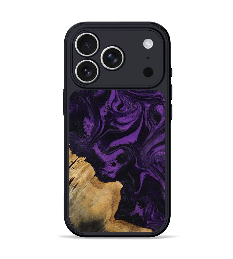 iPhone 17 Pro Wood Phone Case - Yael (Purple, 818788)