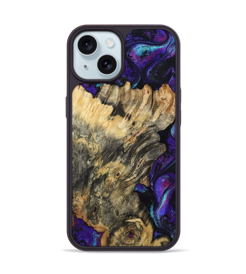 iPhone 15 Wood Phone Case - Rodolfo (Purple, 818790)
