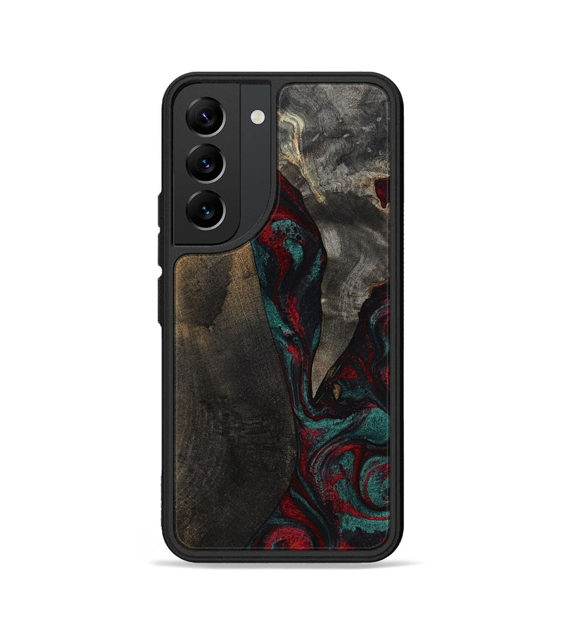 Galaxy S22 Wood Phone Case - Joel (Red, 818792)