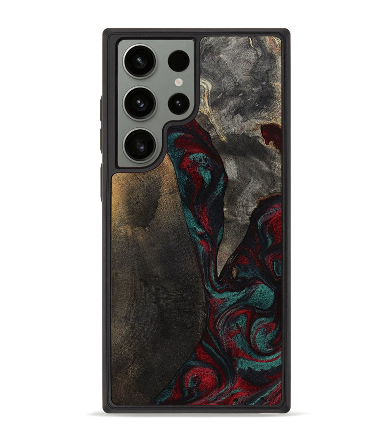 Galaxy S23 Ultra Wood Phone Case - Joel (Red, 818792)