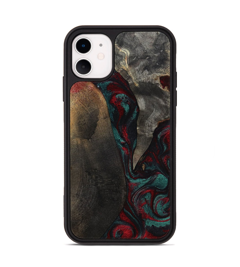 iPhone 11 Wood Phone Case - Joel (Red, 818792)