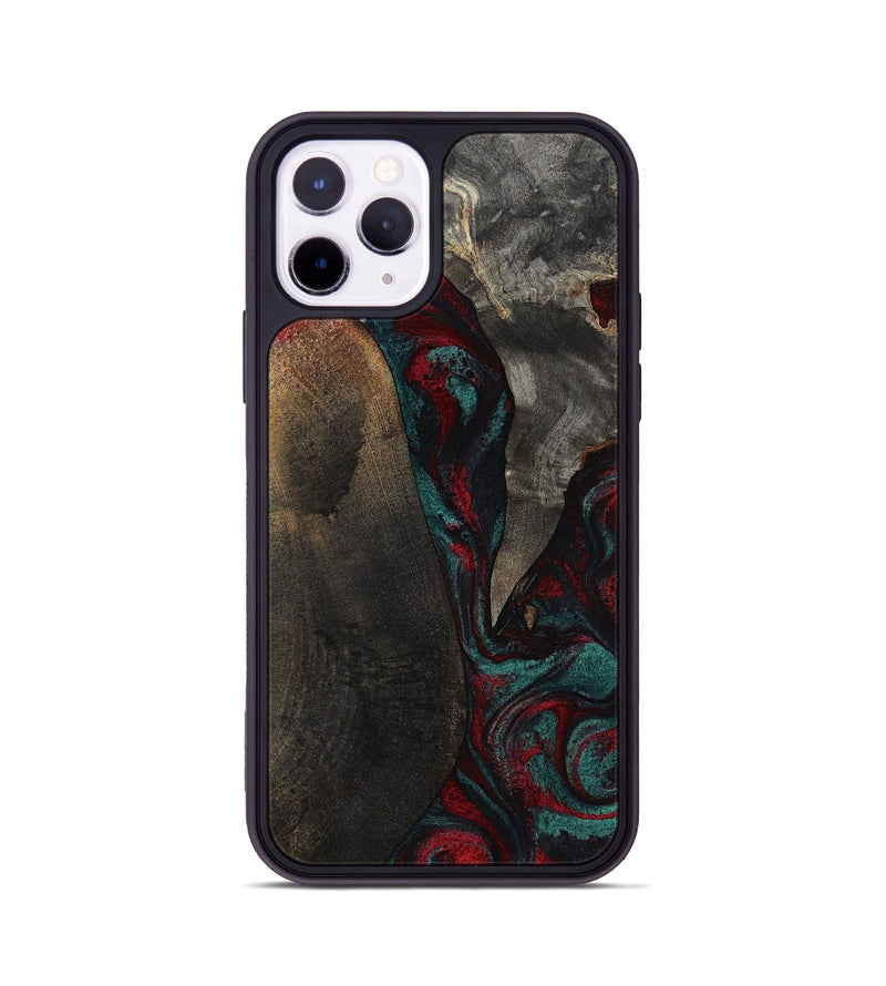 iPhone 11 Pro Wood Phone Case - Joel (Red, 818792)