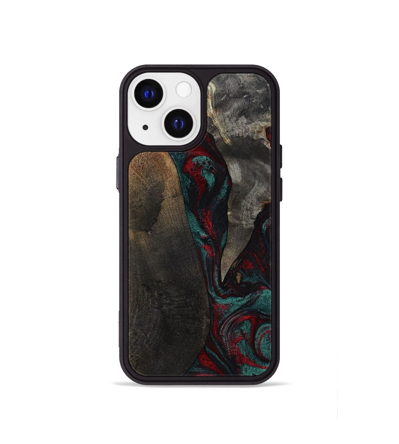 iPhone 13 mini Wood Phone Case - Joel (Red, 818792)