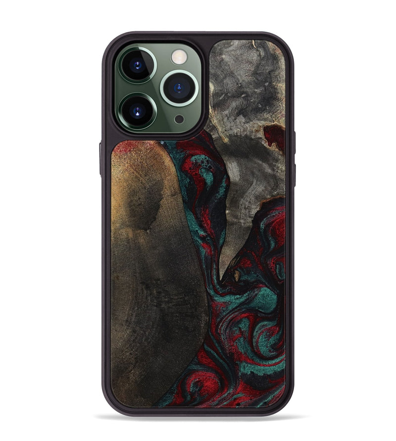 iPhone 13 Pro Max Wood Phone Case - Joel (Red, 818792)