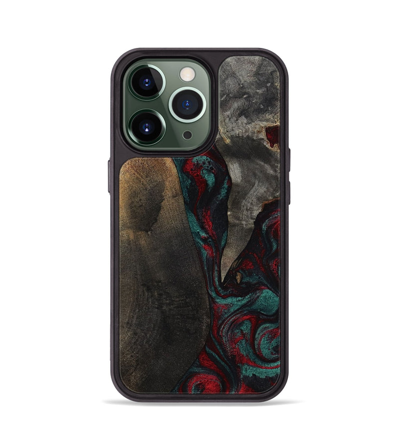 iPhone 13 Pro Wood Phone Case - Joel (Red, 818792)