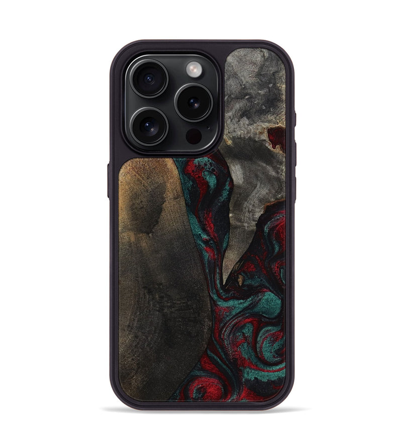 iPhone 15 Pro Wood Phone Case - Joel (Red, 818792)