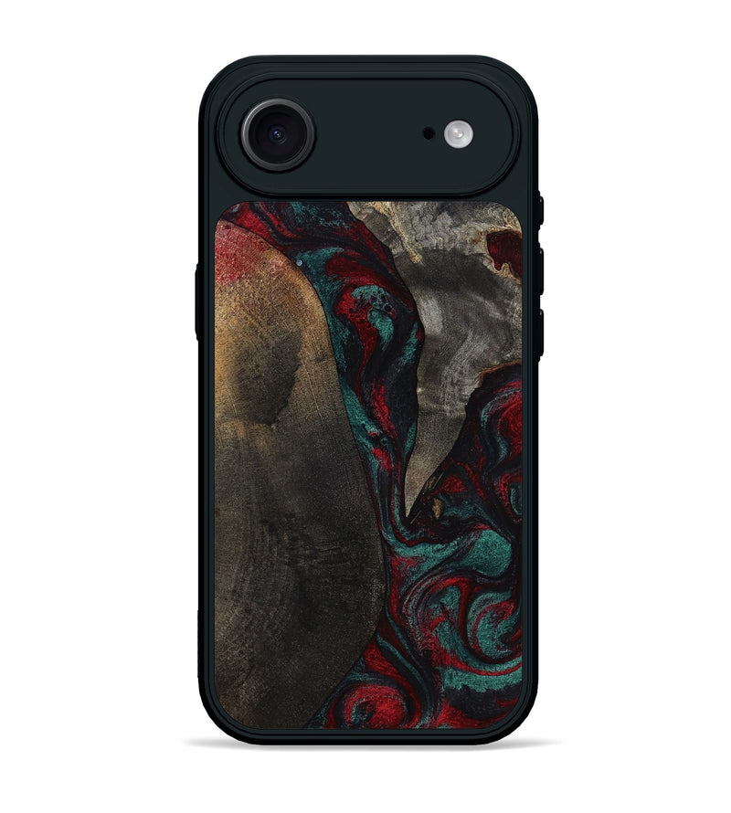 iPhone 17 Air Wood Phone Case - Joel (Red, 818792)