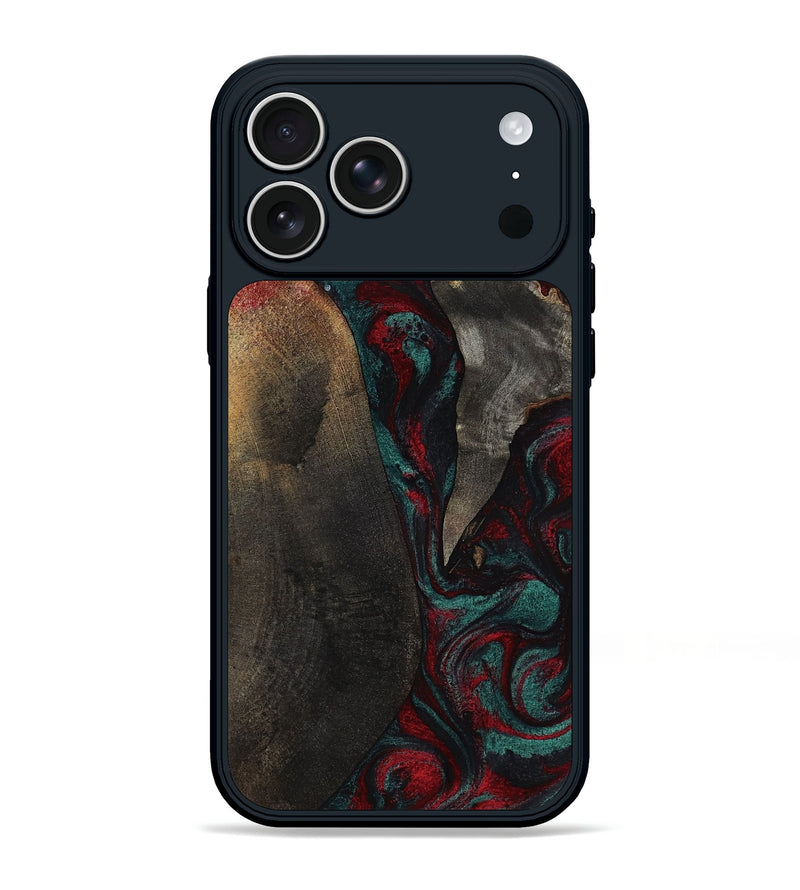 iPhone 17 Pro Max Wood Phone Case - Joel (Red, 818792)