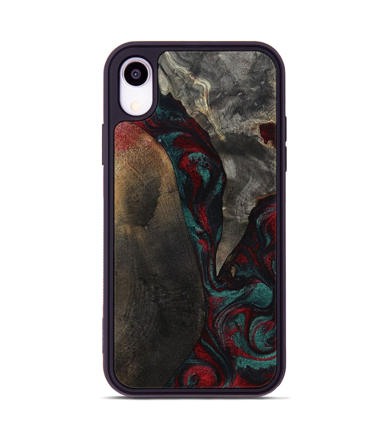 iPhone Xr Wood Phone Case - Joel (Red, 818792)
