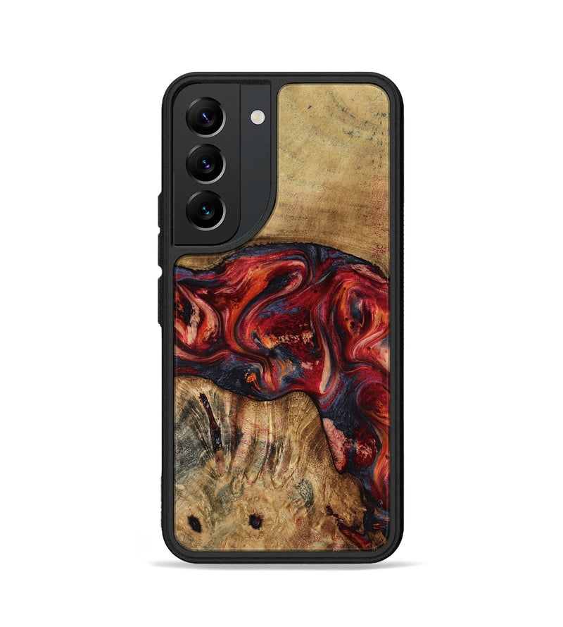Galaxy S22 Wood Phone Case - Elyssa (Red, 818793)