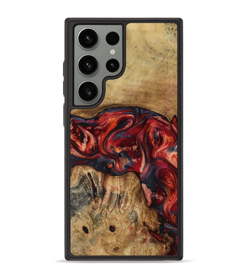 Galaxy S23 Ultra Wood Phone Case - Elyssa (Red, 818793)