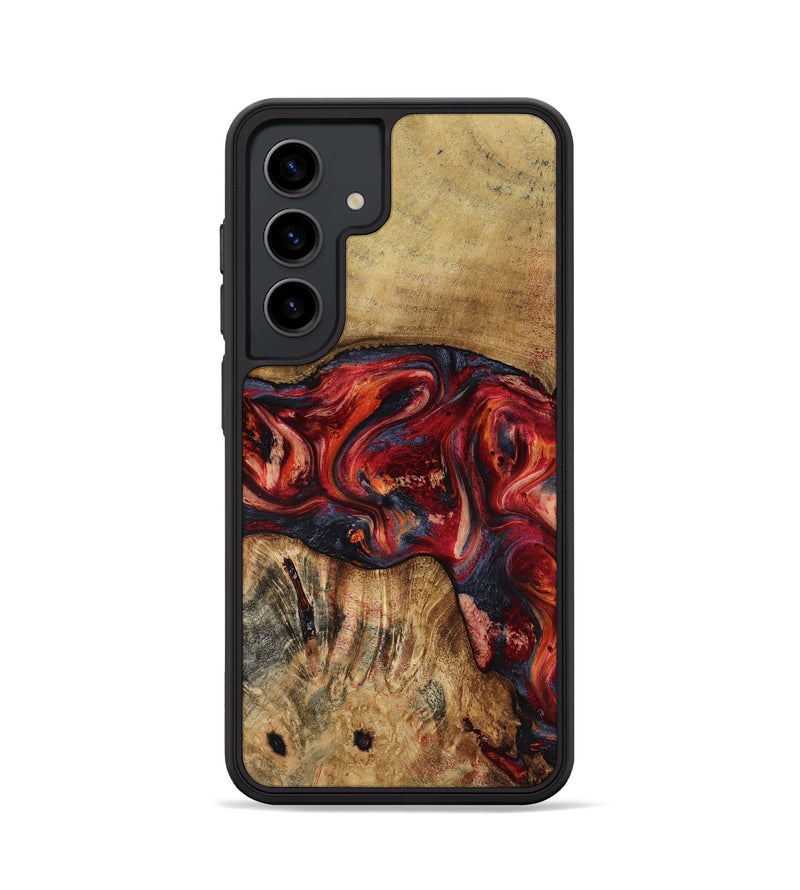 Galaxy S24 Wood Phone Case - Elyssa (Red, 818793)