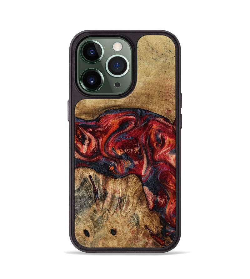 iPhone 13 Pro Wood Phone Case - Elyssa (Red, 818793)