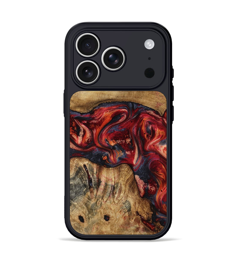 iPhone 17 Pro Wood Phone Case - Elyssa (Red, 818793)