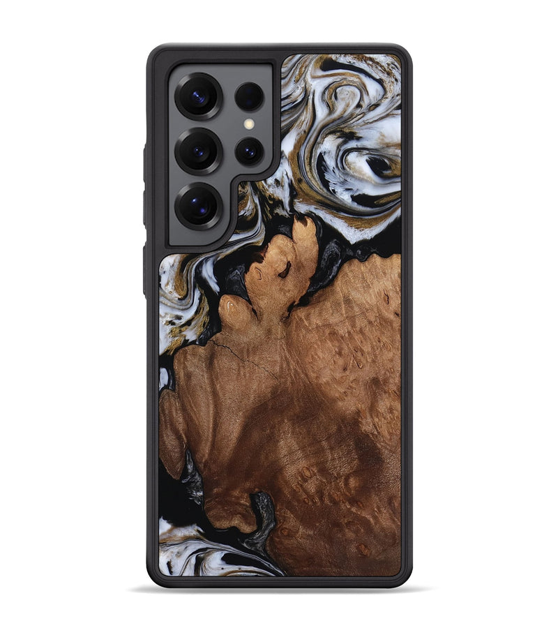 Galaxy S25 Ultra Wood Phone Case - Kayli (Black & White, 818794)