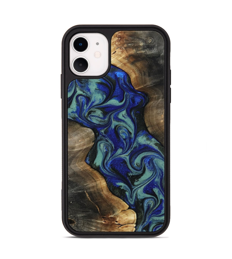 iPhone 11 Wood Phone Case - Vincent (Green, 818815)
