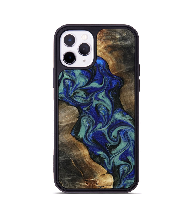 iPhone 11 Pro Wood Phone Case - Vincent (Green, 818815)
