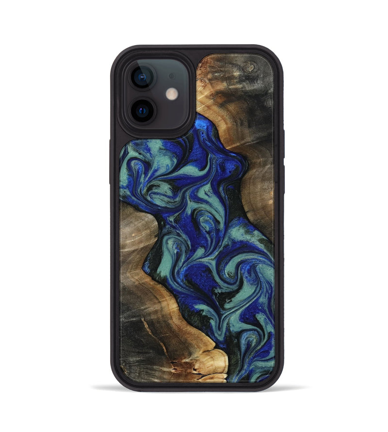 iPhone 12 Wood Phone Case - Vincent (Green, 818815)