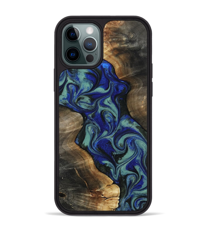 iPhone 12 Pro Max Wood Phone Case - Vincent (Green, 818815)
