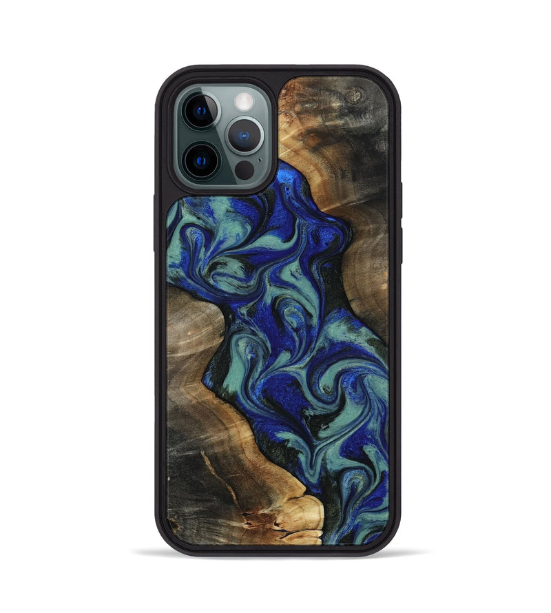 iPhone 12 Pro Wood Phone Case - Vincent (Green, 818815)