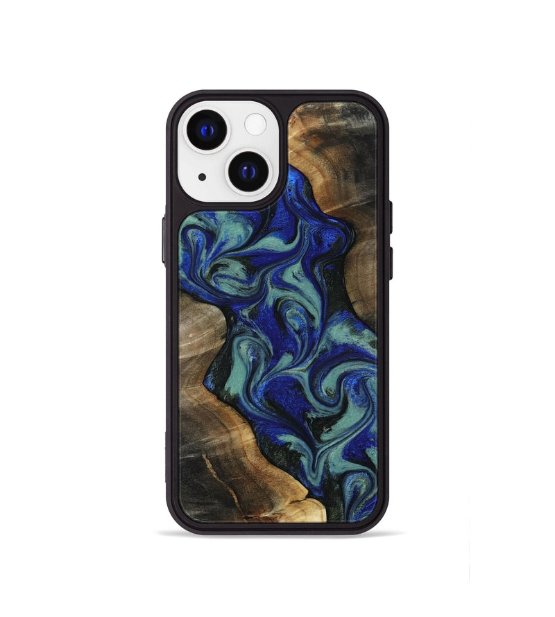 iPhone 13 mini Wood Phone Case - Vincent (Green, 818815)