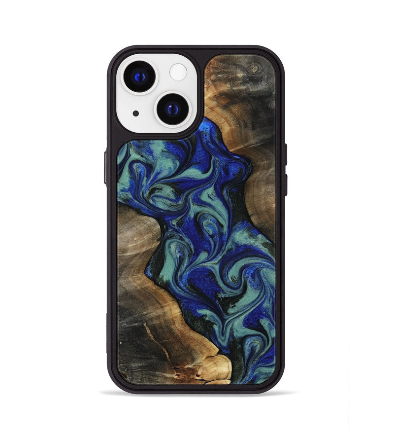 iPhone 13 Wood Phone Case - Vincent (Green, 818815)
