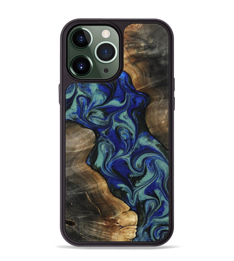 iPhone 13 Pro Max Wood Phone Case - Vincent (Green, 818815)