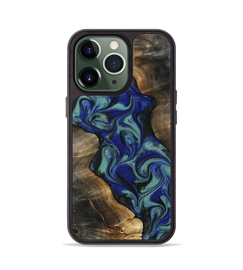 iPhone 13 Pro Wood Phone Case - Vincent (Green, 818815)