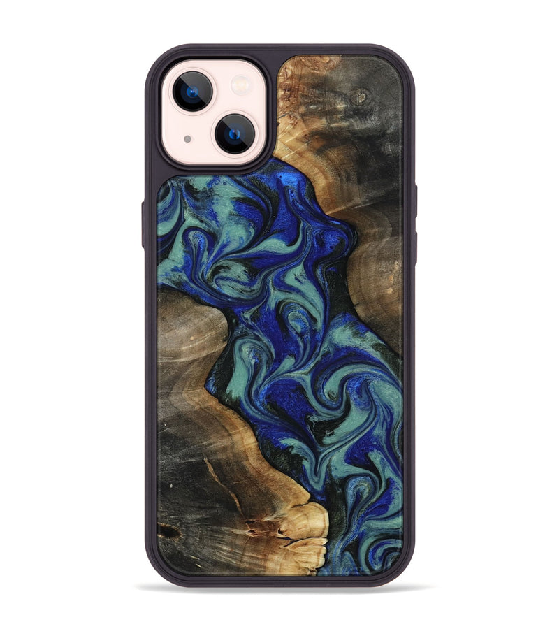 iPhone 14 Plus Wood Phone Case - Vincent (Green, 818815)