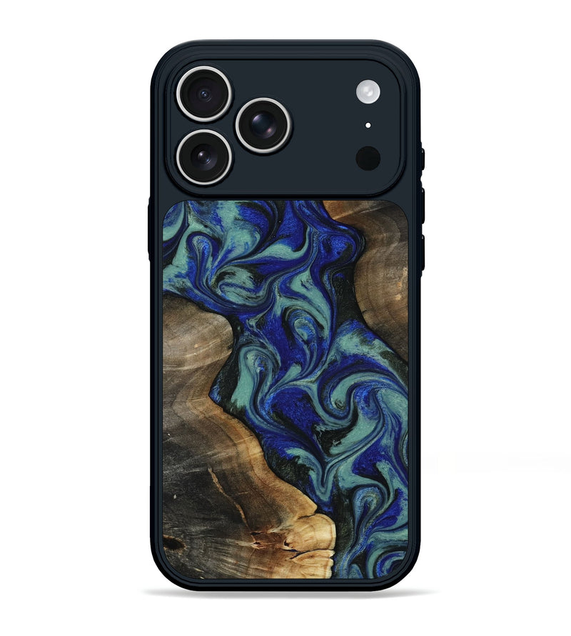 iPhone 17 Pro Max Wood Phone Case - Vincent (Green, 818815)