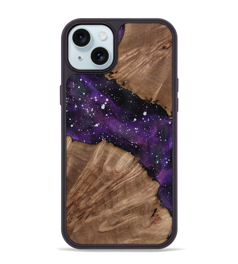 iPhone 15 Plus Wood Phone Case - Linda (Cosmos, 818821)