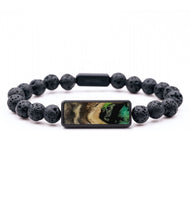 Lava Bead Wood Bracelet - Maxwell (Green, 818850)