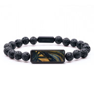 Lava Bead Wood Bracelet - Johnny (Pattern, 818858)