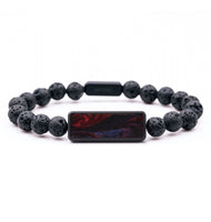 Lava Bead ResinArt Bracelet - Gordon (Red, 818879)