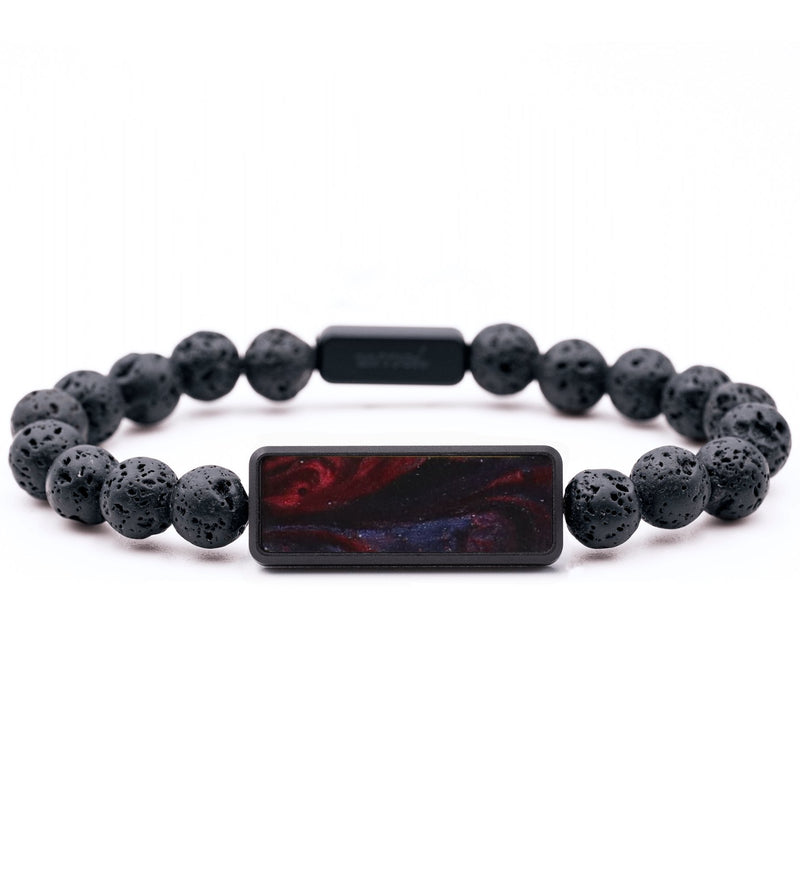 Lava Bead ResinArt Bracelet - Gordon (Red, 818879)